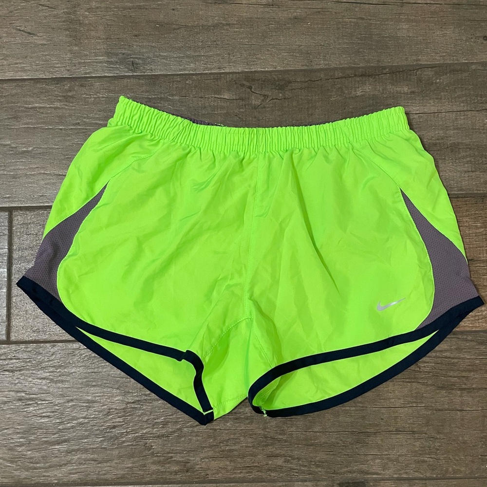 Nike Lime Green Running Shorts Small